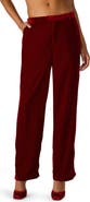 Steve Madden Tonia Velvet Straight Leg Pants