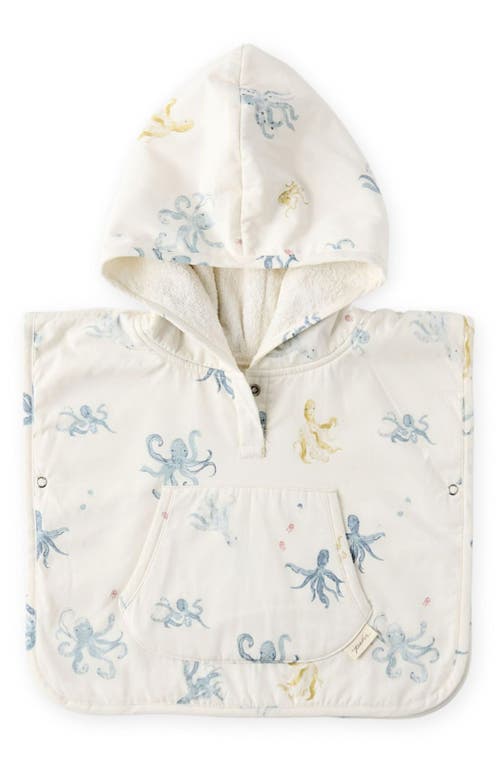 Pehr Cotton Hooded Towel Poncho In White