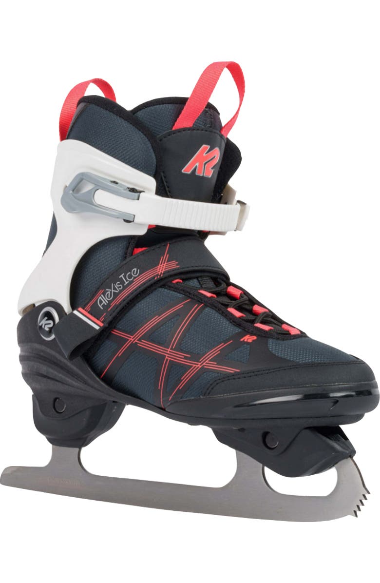 K2 Alexis Ice Figure Blade Womens Ice Skates, Main, color, Gray/Pink