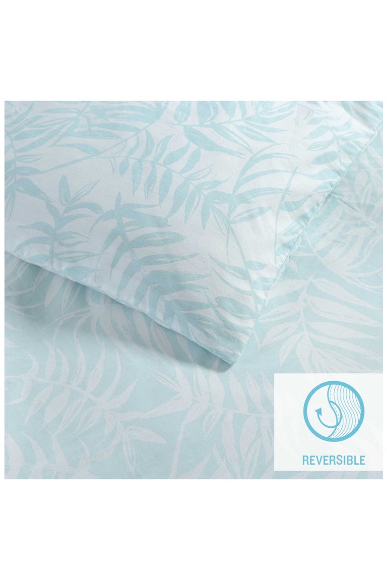 Art of Palms Comforter Set, Alternate, color, BLUE LAGOON