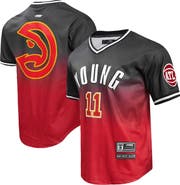 PRO STANDARD Men's Post Trae Young Black/Red Atlanta Hawks Ombre Name & Number T-Shirt