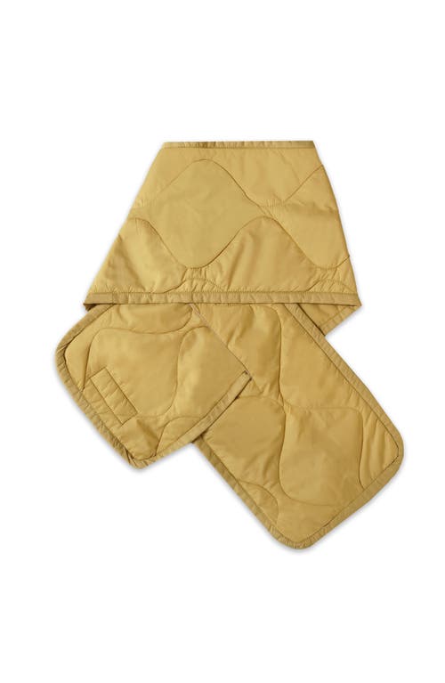 Members Only Quilted Scarf In Yellow