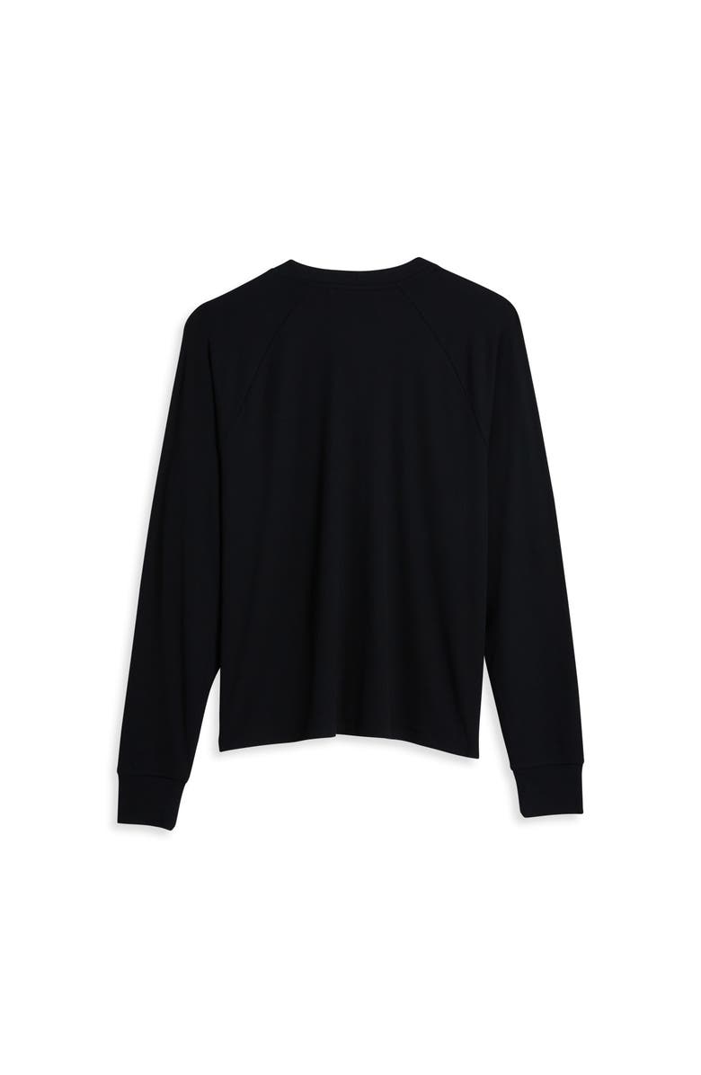TomboyX Rib Long Sleeve Henley, Alternate, color, Black