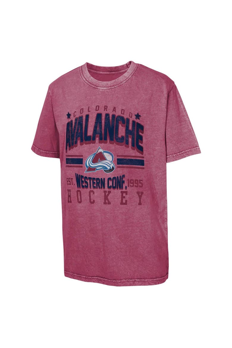 Youth Burgundy Colorado Avalanche Sure Short T-Shirt, Alternate, color, Burgundy