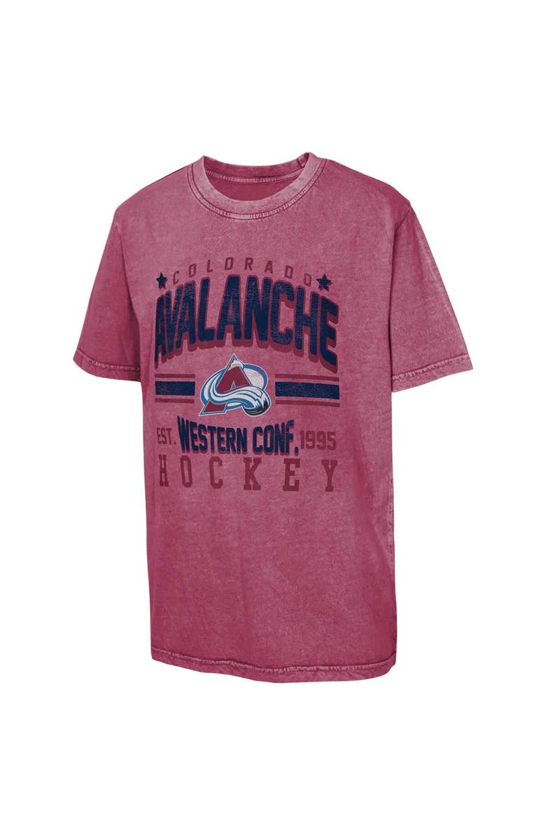 Outerstuff Youth Burgundy Colorado Avalanche Sure Short T-Shirt, Alternate, color, Burgundy