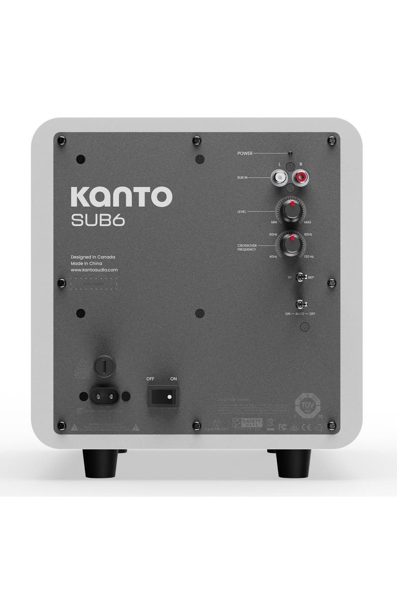 SUB6 6 In Sealed Powered Subwoofer, Alternate, color, Matte White