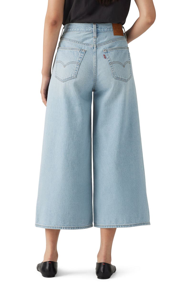 Levi's<sup>®</sup> XL High Waist Crop Culotte Jeans, Alternate, color, Pick Sides No Tack