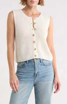 Button-Up Sweater Tank