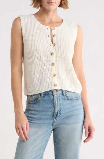 Button-Up Sweater Tank