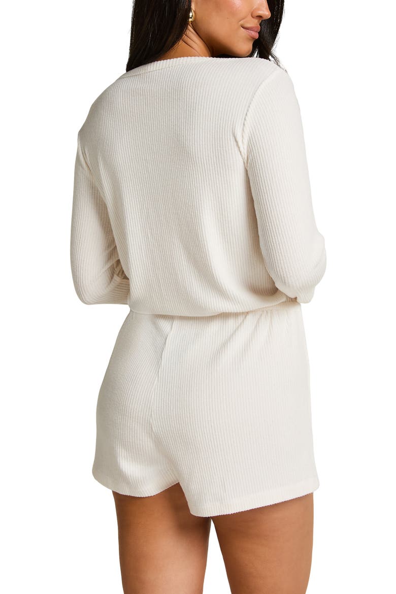 Short Jersey Rib Sleep Set, Alternate, color, White