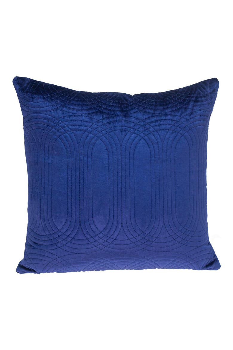 Iphis Topstitched Throw Pillow, Main, color, BLUE