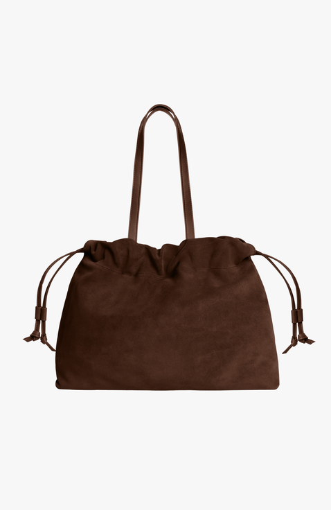 Asisi Large Suede Carryall Tote