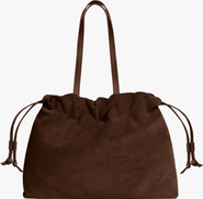 LEMIZ Asisi Large Suede Carryall Tote