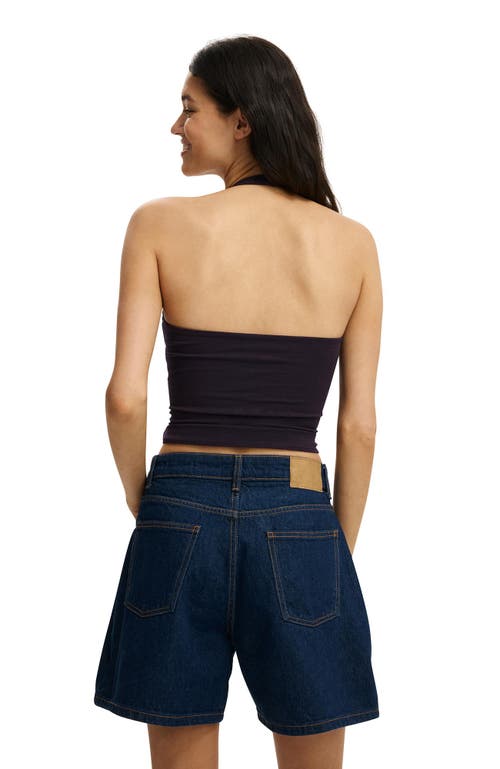 Cotton On All Day V Neck Halter In Blue