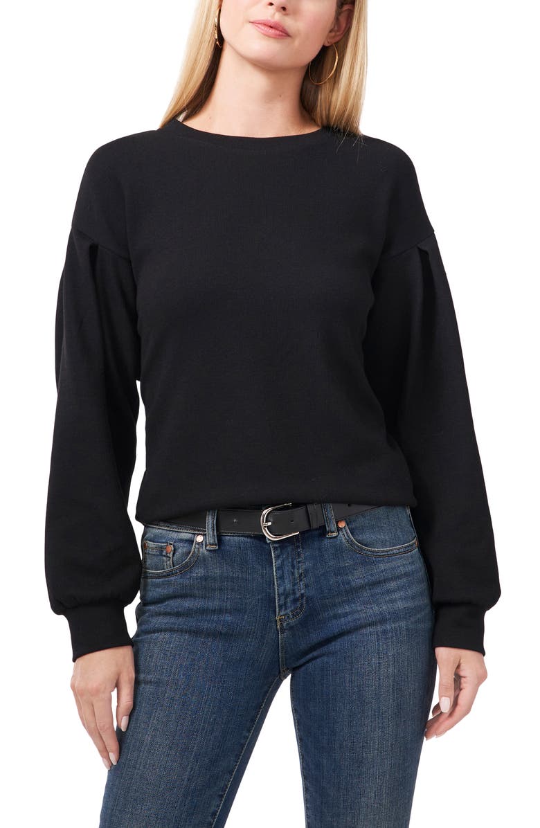 Vince Camuto Pleat Rib Top, Main, color,