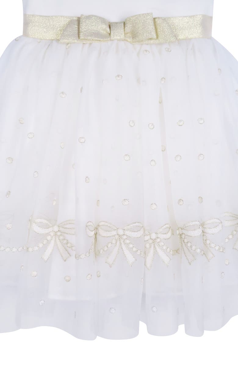 Zunie Kids' Bow Border Dress, Alternate, color,
