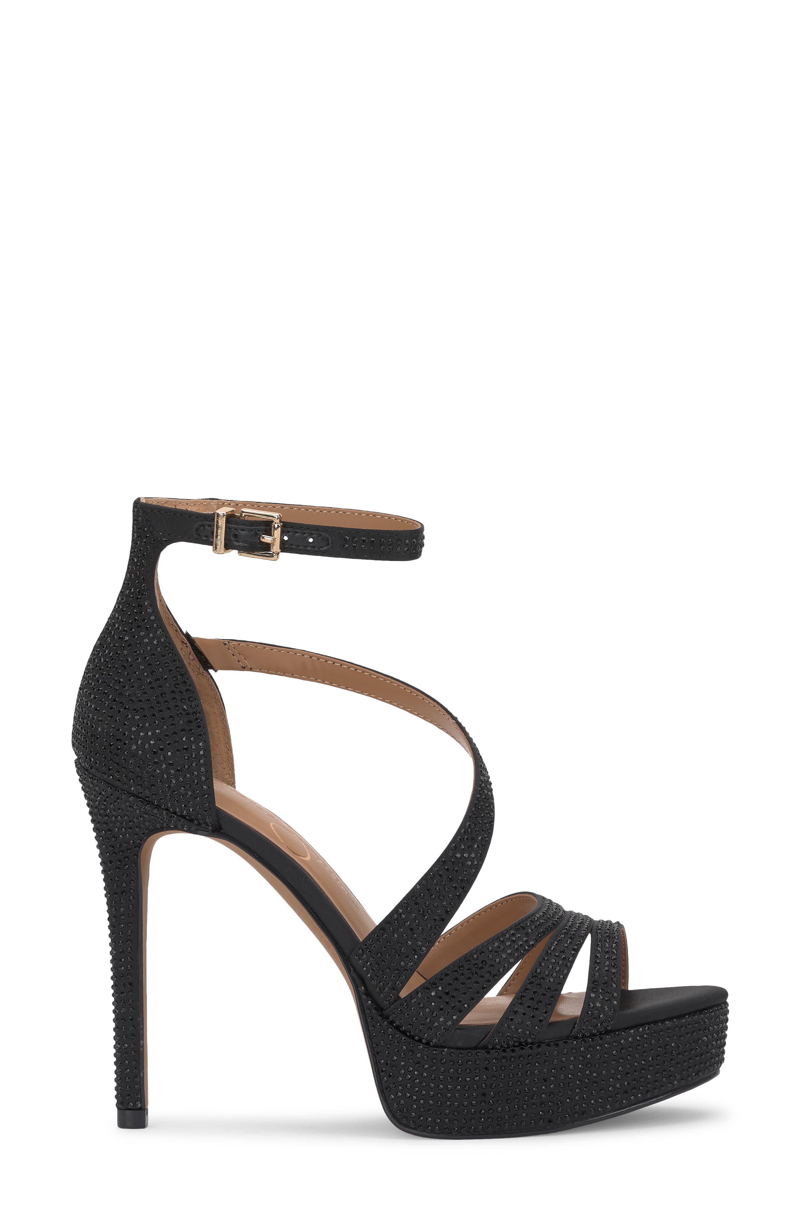 Jessica Simpson Shyremin Ankle Strap Platform Sandal, Alternate, color, Black