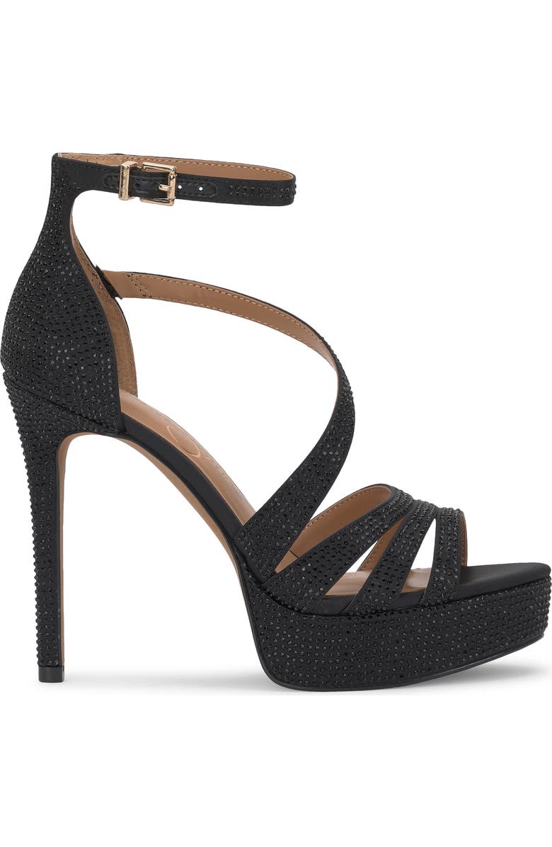 Jessica Simpson Shyremin Ankle Strap Platform Sandal, Alternate, color, Black