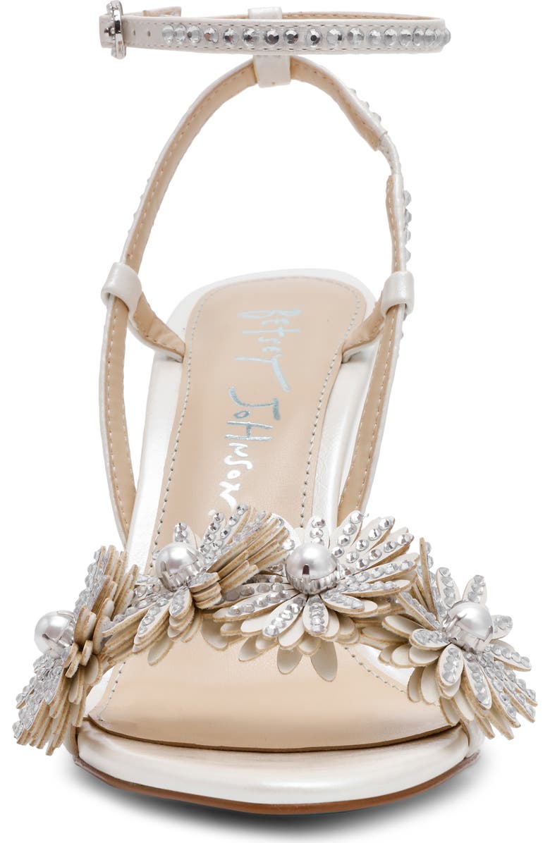 Betsey Johnson Mylee Ankle Strap Sandal, Alternate, color, Ivory