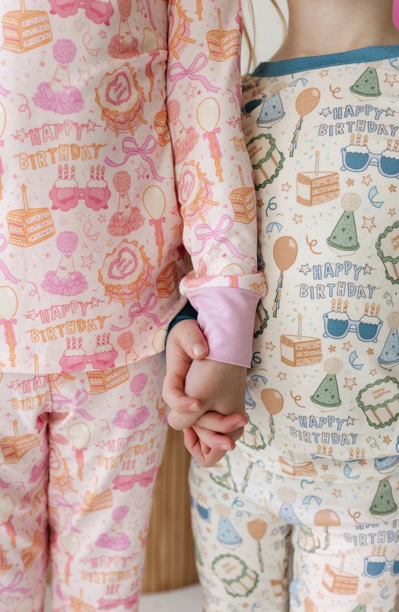 In My Jammers Birthday Two Piece Pajama Set, Alternate, color, Pink / Purple