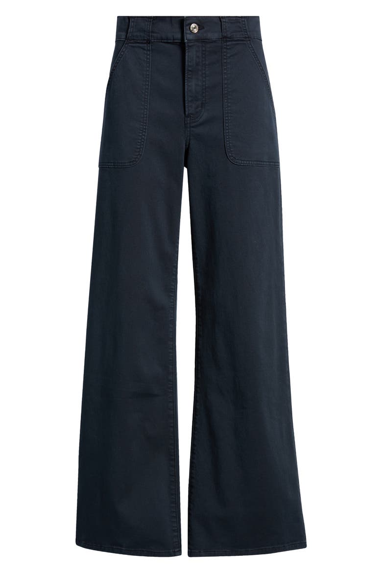 Modern Pocket High Waist Wide Leg Pants, Alternate, color, NAVY