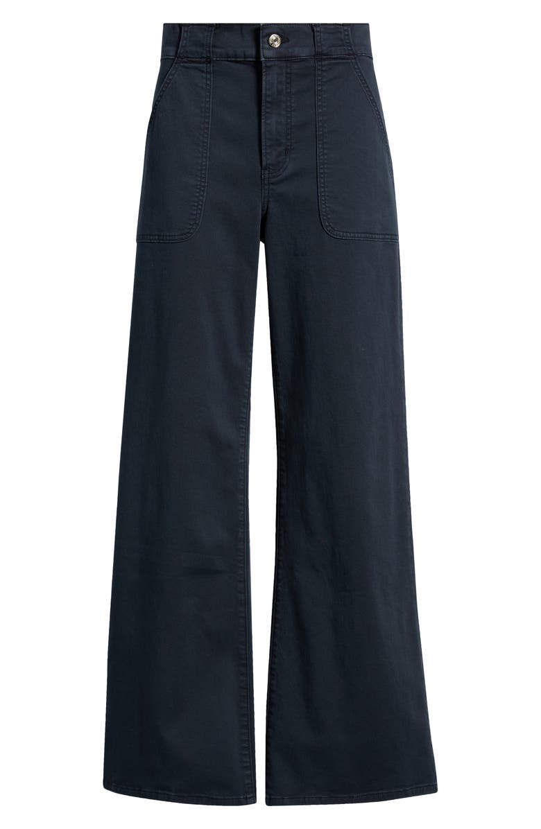 FRAME Modern Pocket High Waist Wide Leg Pants, Alternate, color, Navy
