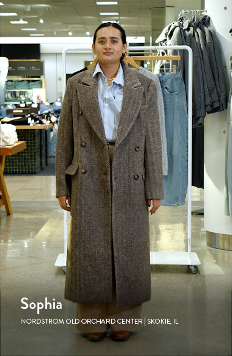 ASTR the Label Morana Longline Herringbone Coat | Nordstromrack