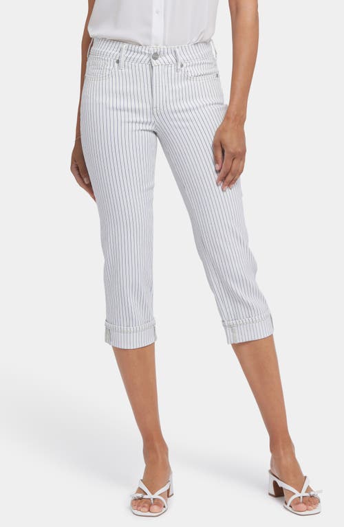 Nydj Marilyn Cool Embrace Straight Crop Jeans In Palencia Stripe