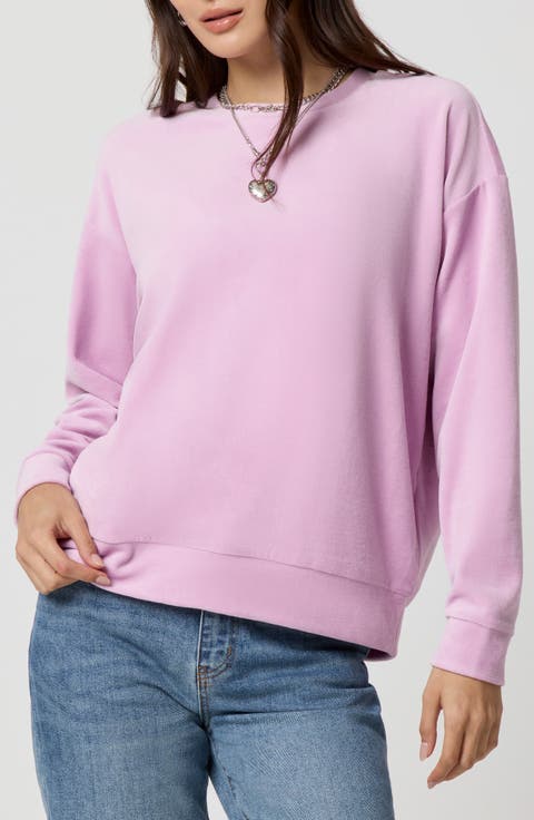 Crewneck Velour Sweatshirt