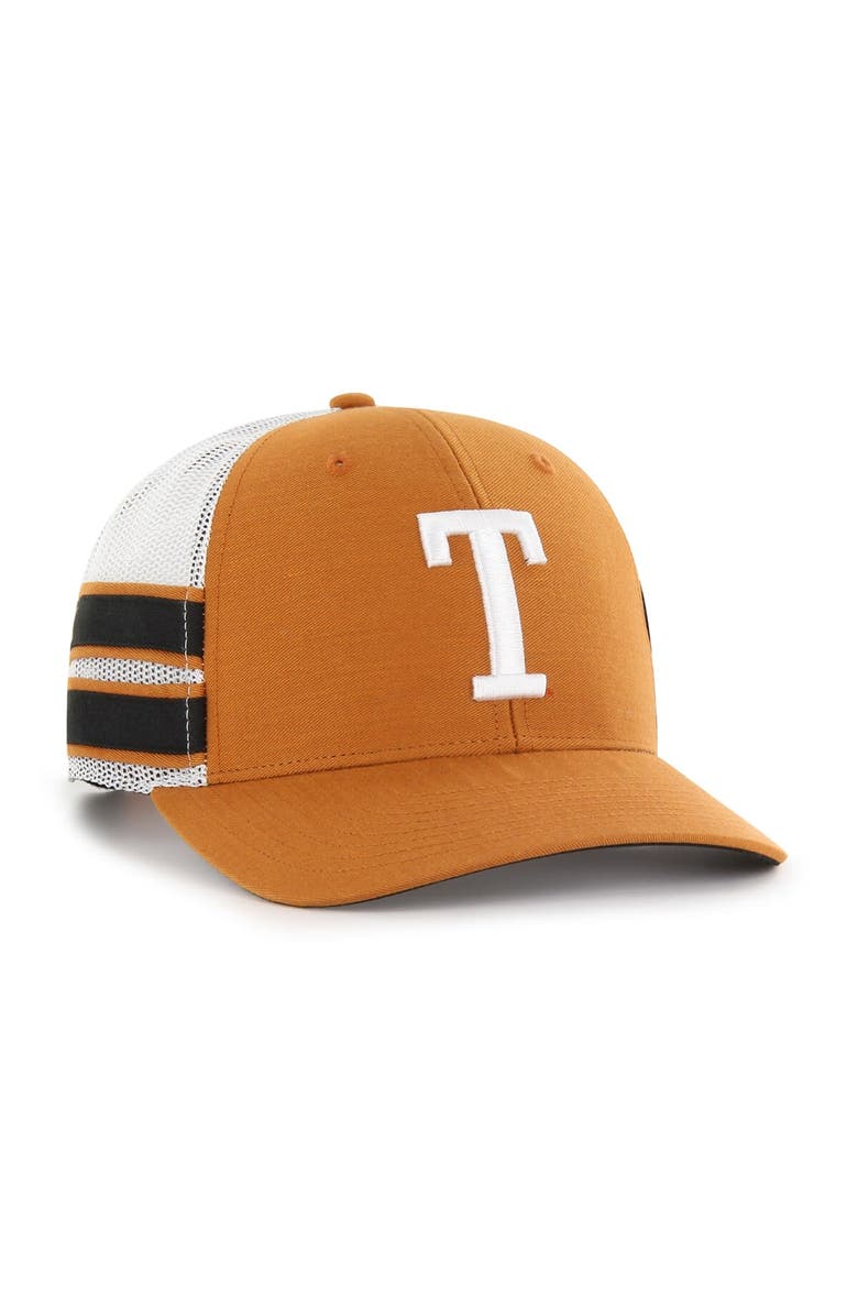 '47 Men's '47 Texas Orange Texas Longhorns Straight Eight Adjustable Trucker Hat, Alternate, color, Burnt Orange