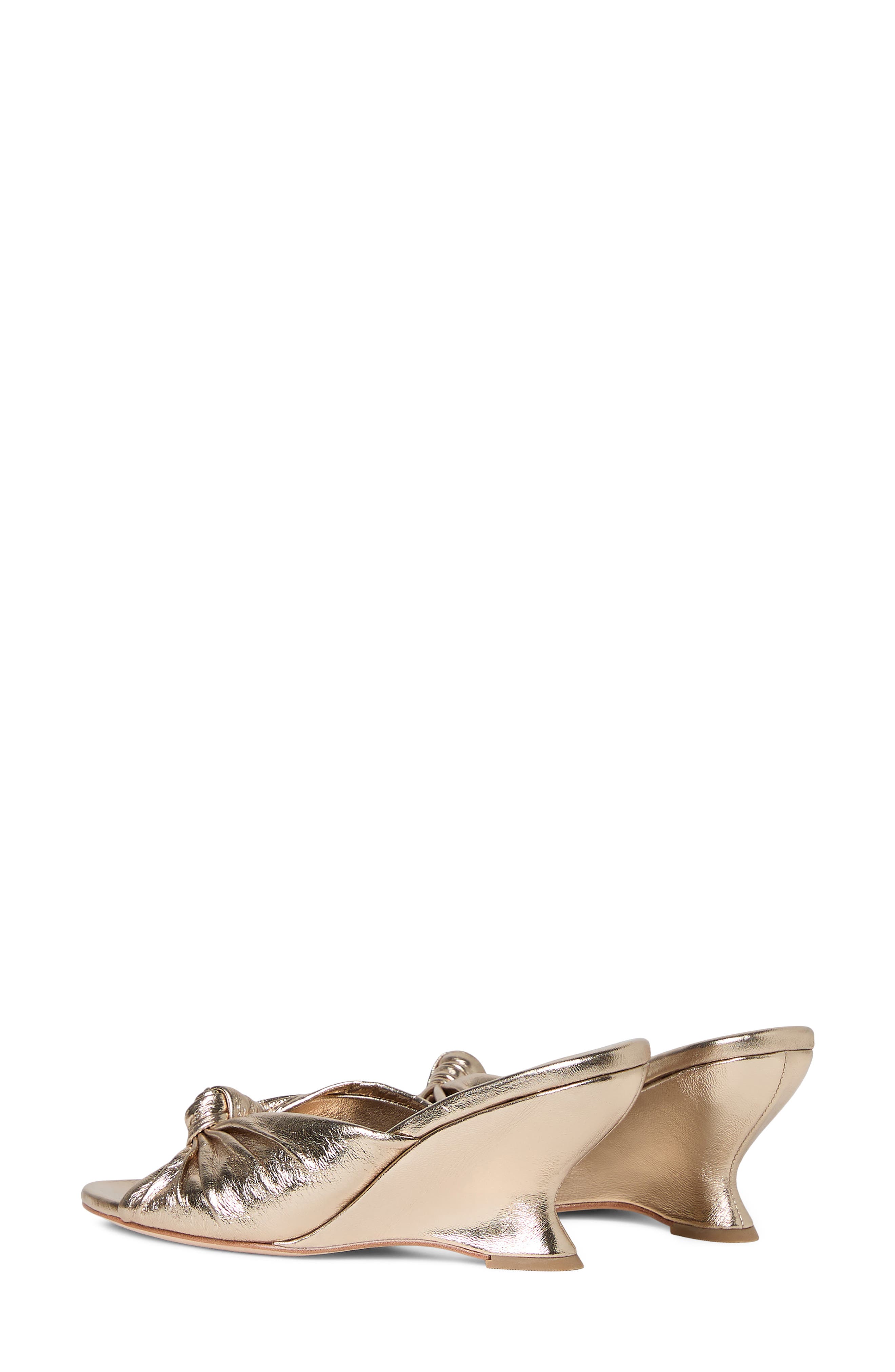 Marsy Angled Wedge Sandal, Alternate, color, CHAMPAGNE