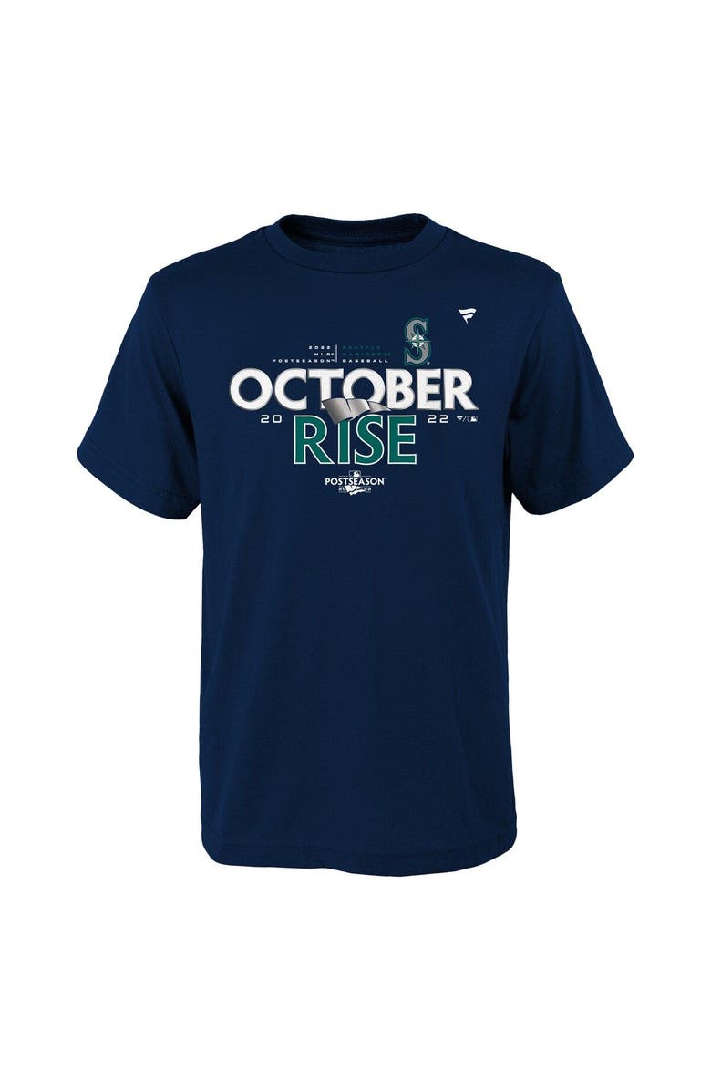 FANATICS Youth Fanatics Branded Navy Seattle Mariners 2022 Postseason T-Shirt, Alternate, color, 