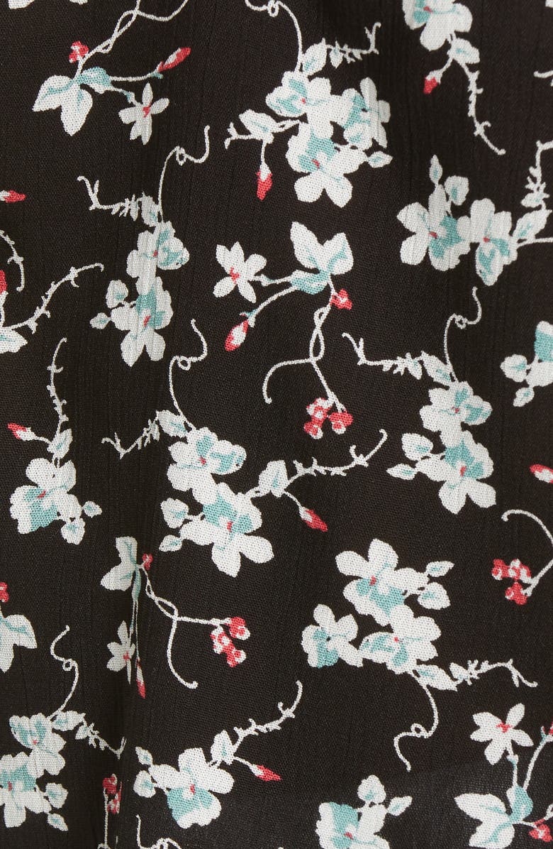 GIBSONLOOK Puff Sleeve Top, Alternate, color, Black Ditsy