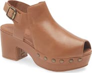 Chocolat Blu Galla Slingback Peep Toe Platform Clog