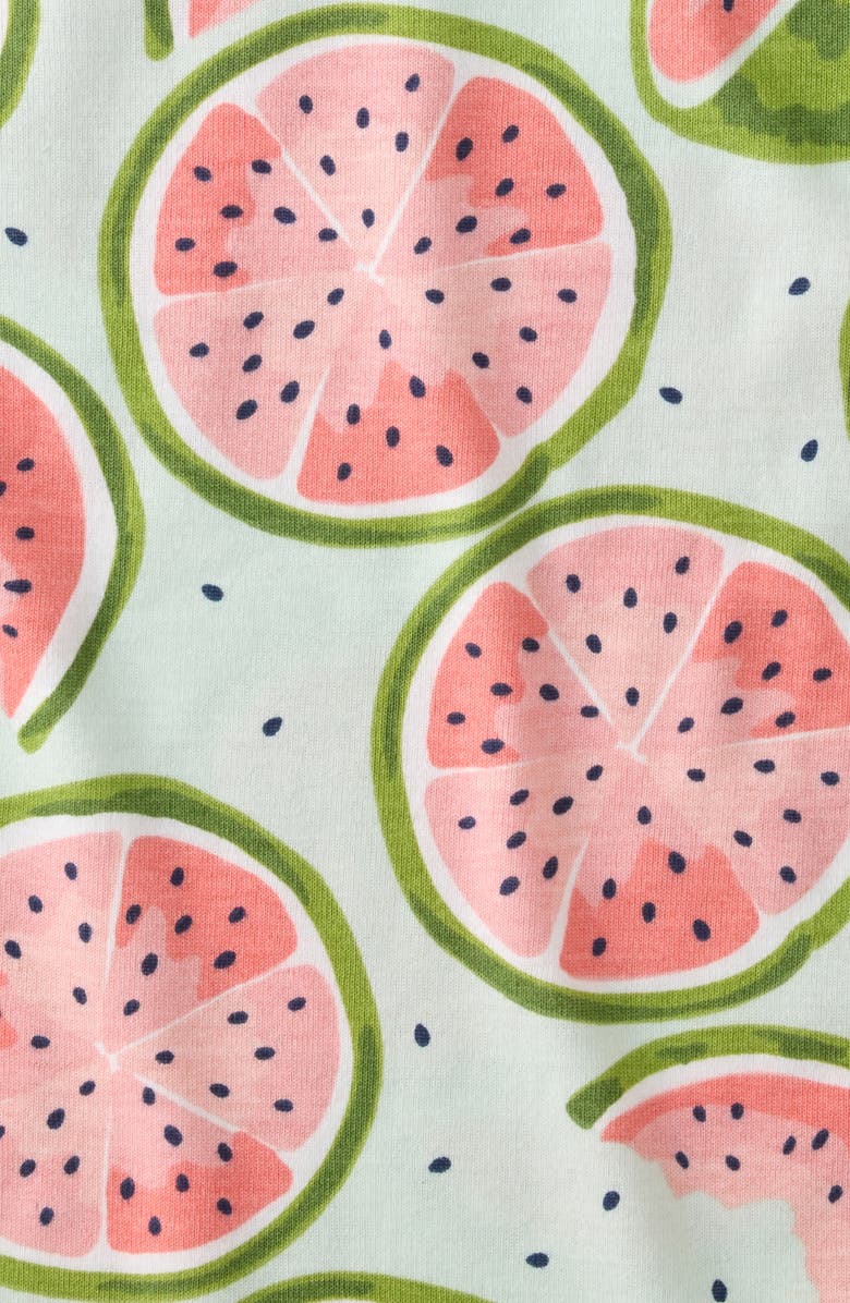 BUTTERBLU Shadow Organic Cotton Romper, Alternate, color, One In A Melon