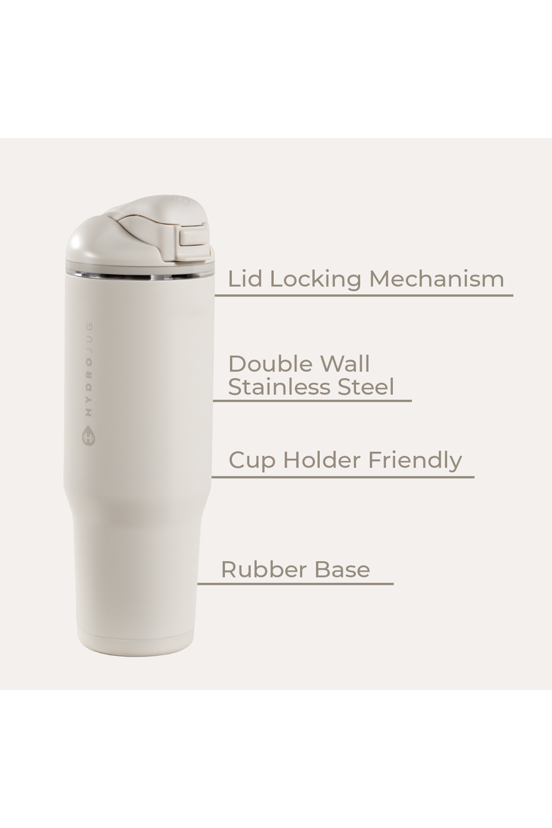 Ease2o 40oz Insulated Stainless Steel Water Bottle With Dual Sip & Chug Lid, Alternate, color, Linen