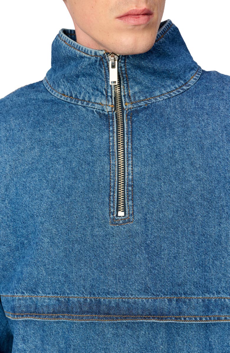 WARP+WEFT Denim Anorak, Alternate, color, 