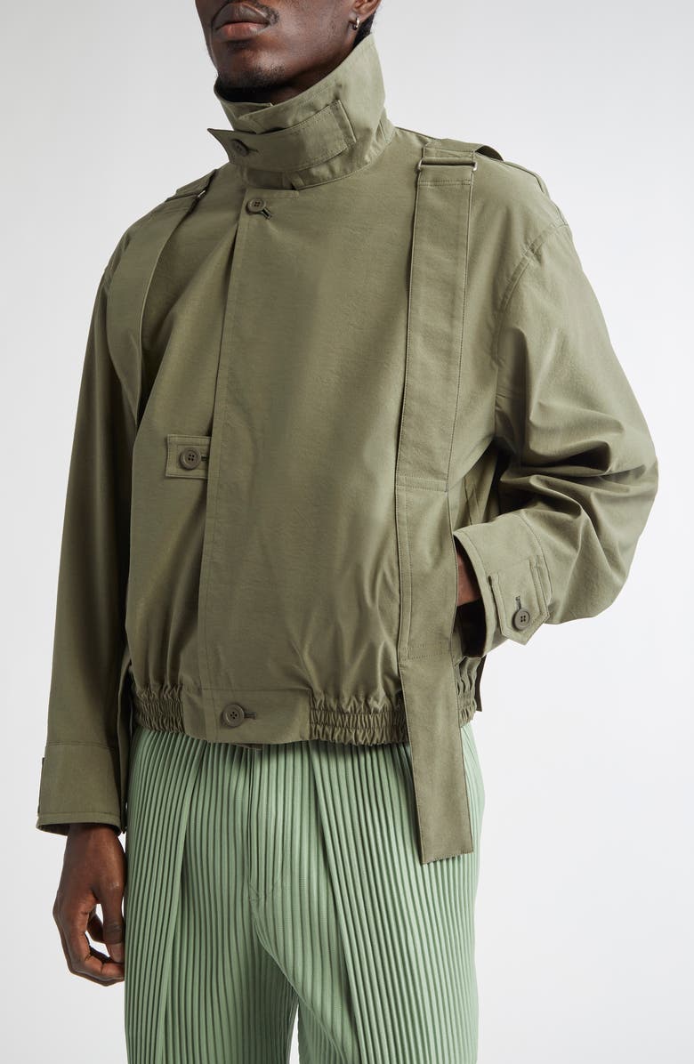 Homme Plissé Issey Miyake Parachute Jacket, Alternate, color, Khaki