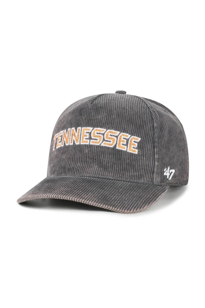 Men's '47  Gray Tennessee Volunteers Reclaim Snow Wash Corduroy Hitch Adjustable Hat, Main, color, Gray