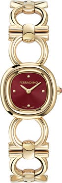 FERRAGAMO Double Gancini Bracelet Watch, 25mm