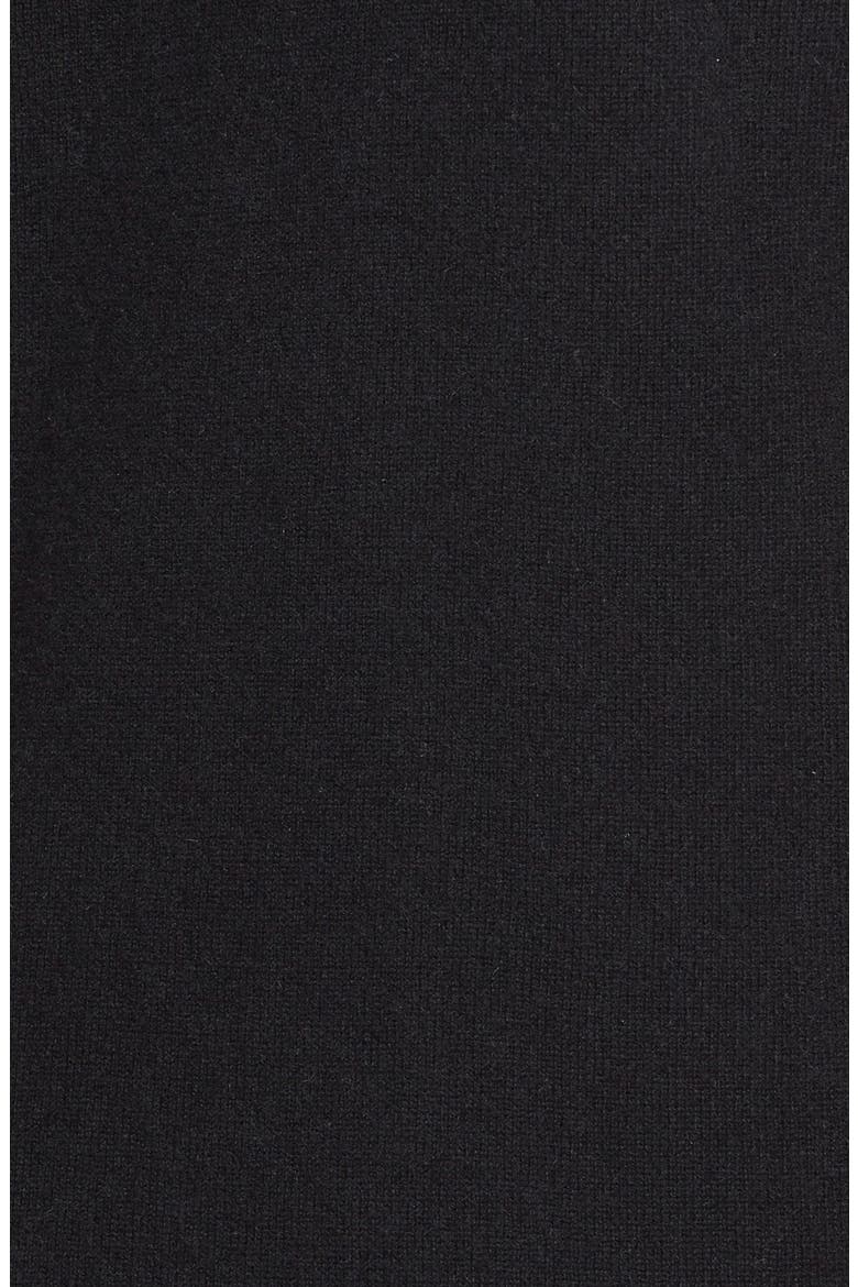 Cashmere Hooded Cardigan, Main, color, BLACK