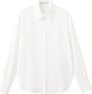MANGO Straight Button-Up Shirt