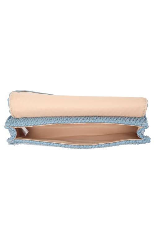 Sam Edelman Julia Quilted Clutch In Denim Blue