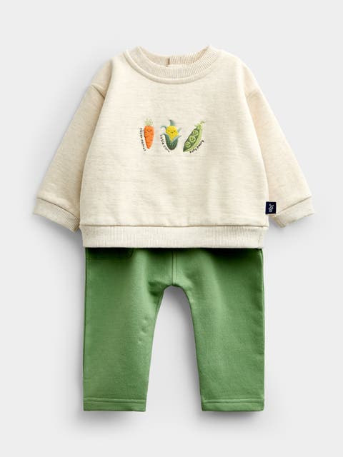 Kids' Embroidered Sweatshirt & Trouser Set (baby)