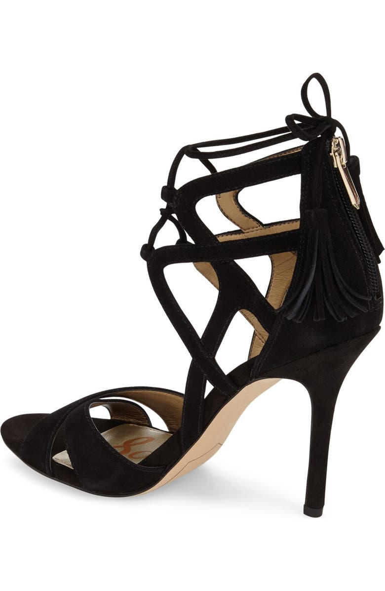 Sam Edelman 'Azela' Tasseled Lace-Up Sandal, Alternate, color,