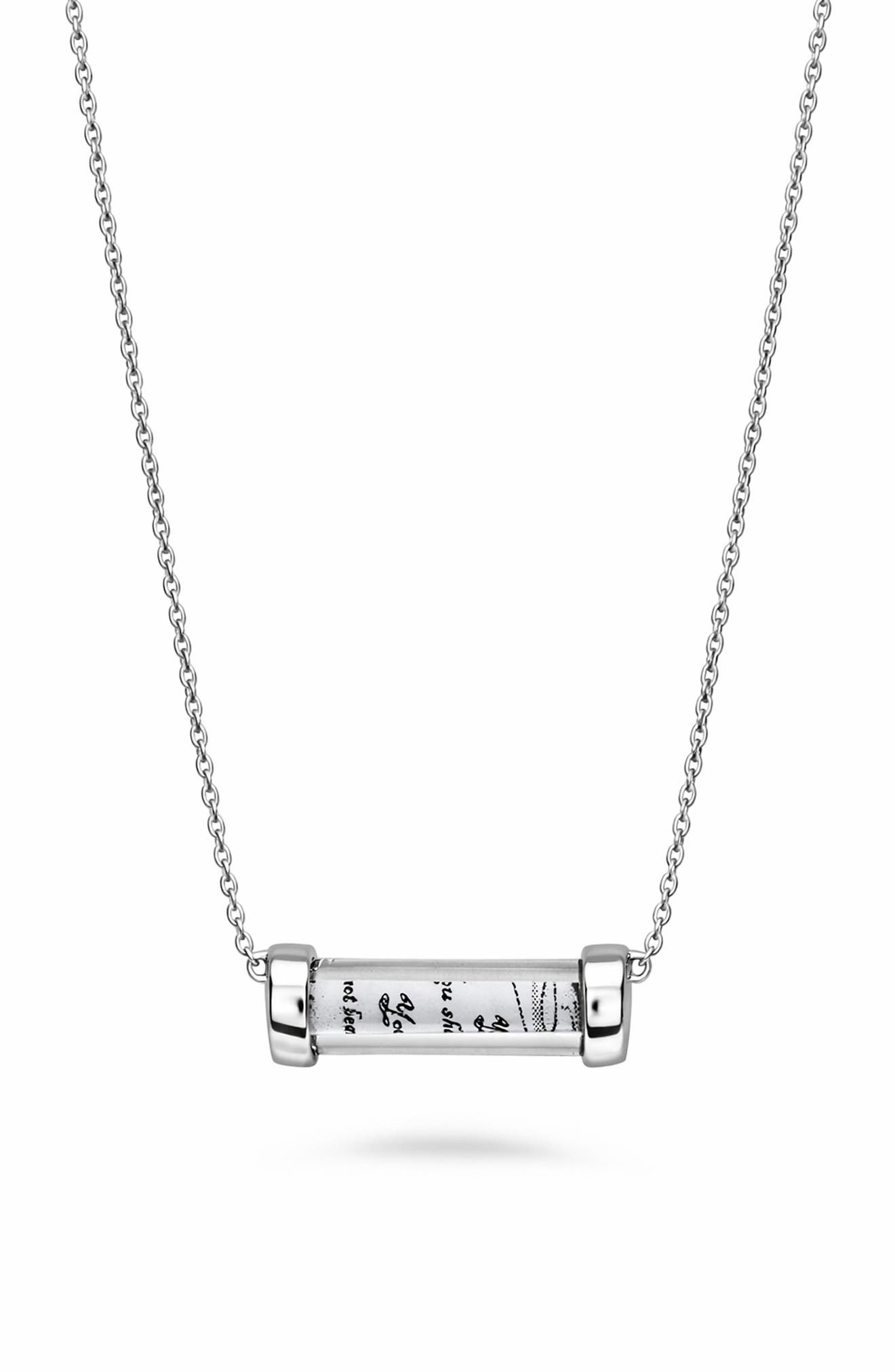 House of Frosted Friendship Tube Pendant Necklace
