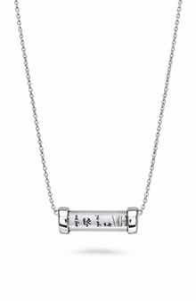 House of Frosted Friendship Tube Pendant Necklace