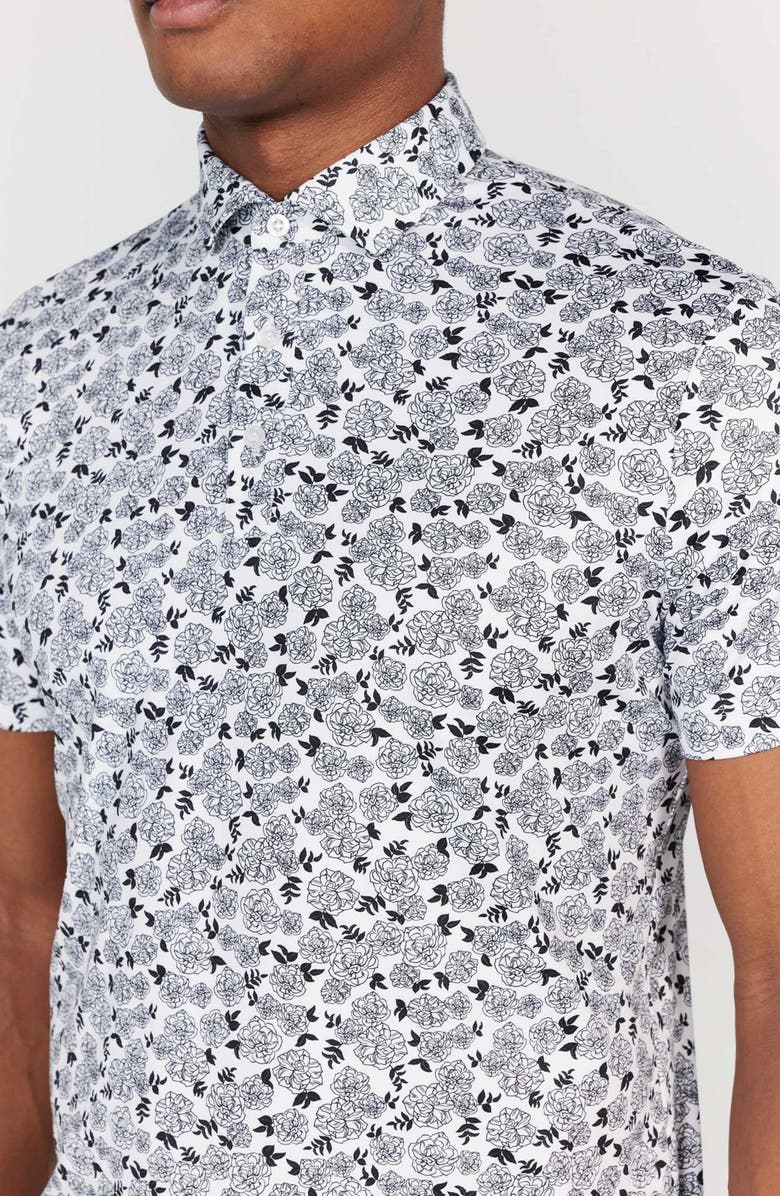 Redvanly Fordune Floral Performance Golf Polo, Alternate, color, 