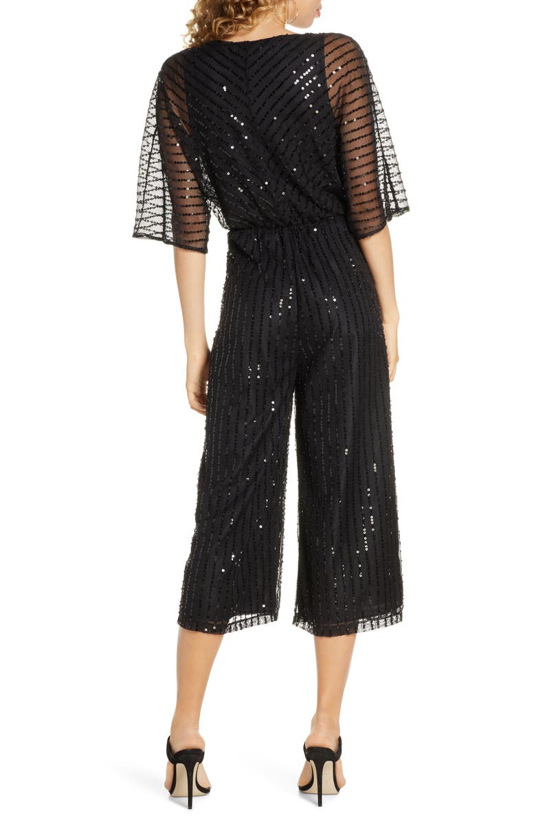 BB Dakota by Steve Madden BB Dakota She's Sparkling Sequin Beaded Jumpsuit, Alternate, color, 