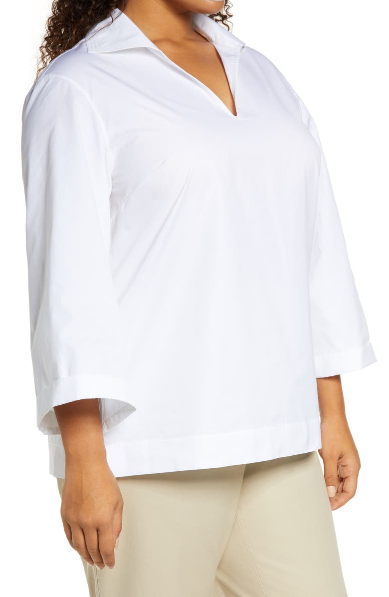 Lafayette 148 New York Dales Organic Cotton Top, Alternate, color, 